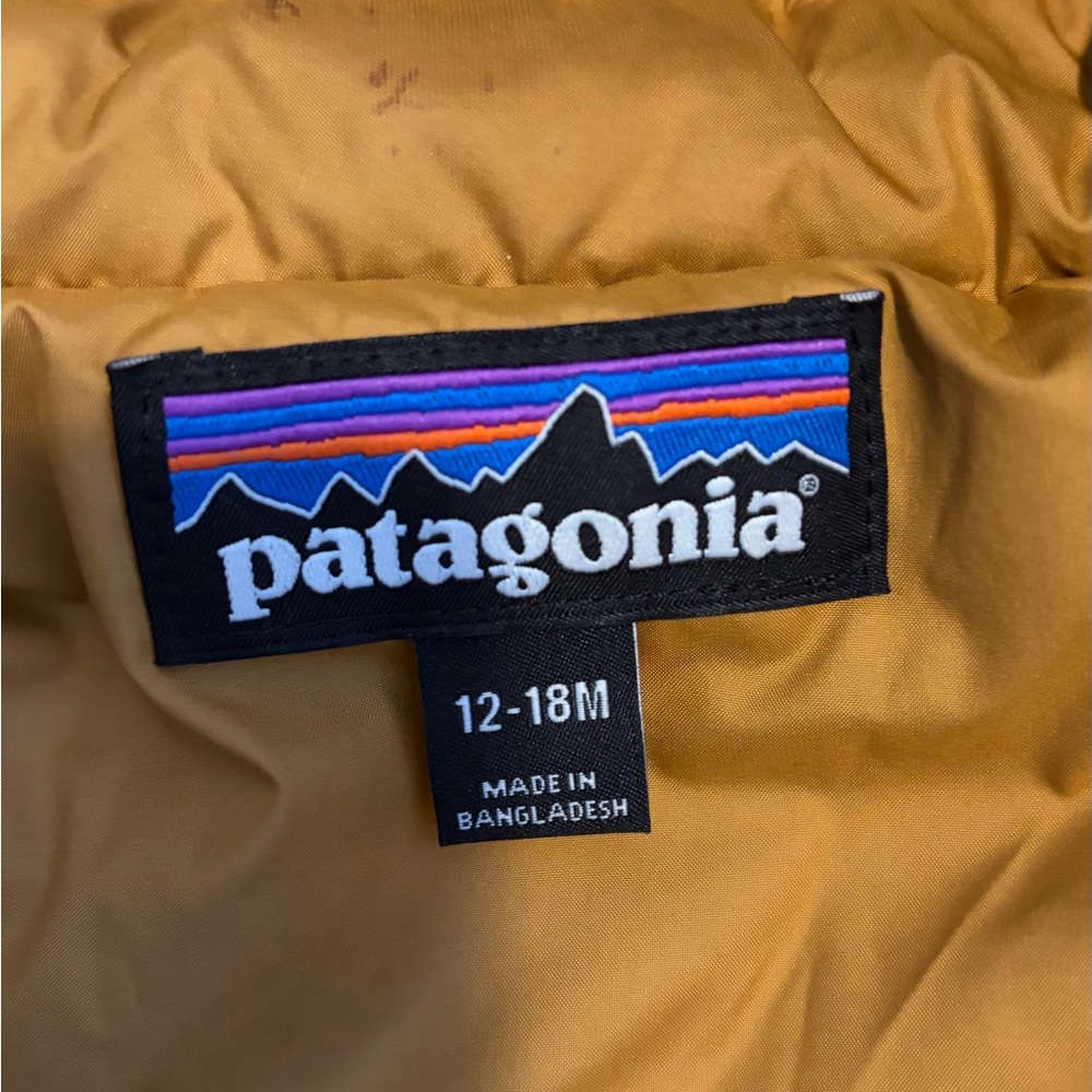 Patagonia Mustard Yellow Jacket for Toddlers